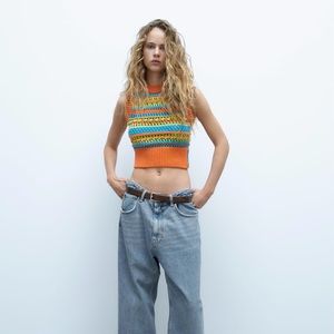 Zara crochet top